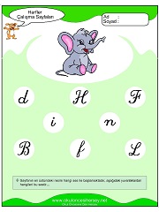 F Sesi Çalışma Sayfaları